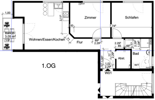 Foto - 3 Zimmer Etagenwohnung in Niddatal
