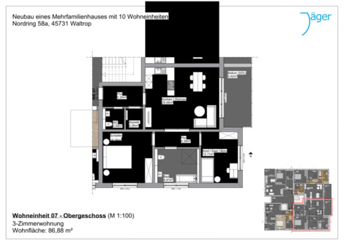 Foto - Erstbezug! Barrierefreie 3-Zimmer-Obergeschosswohnung mit Balkon & Gäste-WC in Waltrop-Zentrum
