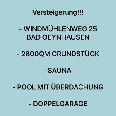 Foto - Versteigerung EFH Bad Oeynhausen-Oberbecksen