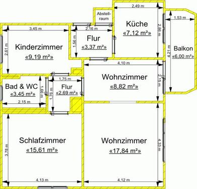 Foto - Etagenwohnung zur Miete in Gera