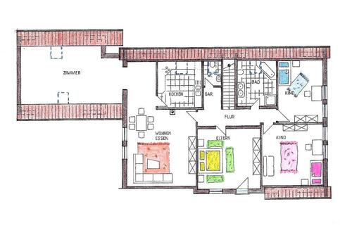 Foto - Kernsanierte 4-5-Zimmer-Wohnung mit Garage in Großenried