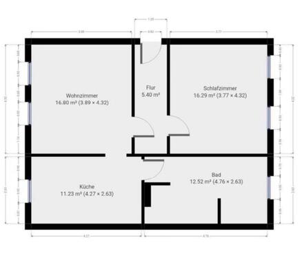 Foto - Gemütliche 2-Raum-Wohnung mit Einbauküche im Erdgeschoss – 62 m²