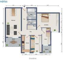 4-Zimmer-Wohnung frisch saniert, mit Balkon & Naturblick - Herford Diebrock