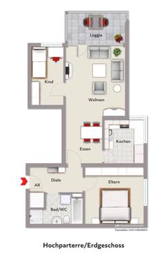 Foto - 3 Zimmer Wohnung 75m2 mit Balkon in Herford 32049