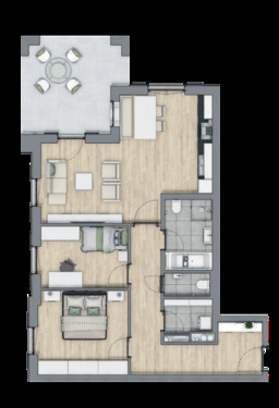 Foto - 3 Zimmer Terrassenwohnung zur Miete in Mindelheim