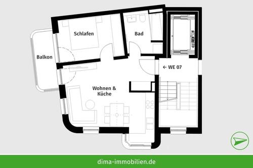 Foto - 2 Zimmer Etagenwohnung zur Miete in Leipzig