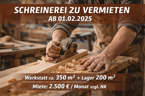 Foto - Schreinerei mit kompletter Maschinen­ausstattung ab 01.02.2025