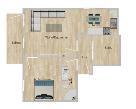 Foto - Wohnung Prüm Zentrum voll möbliert