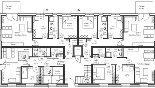 Foto - 3 Zimmer Erdgeschoßwohnung zur Miete in Riede