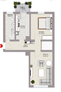 Foto - Etagenwohnung in Nürnberg zur Miete