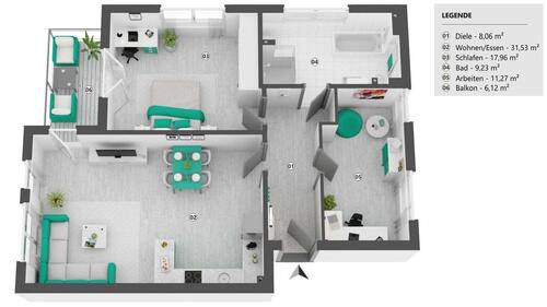 Foto - Etagenwohnung in Bad Düben zur Miete