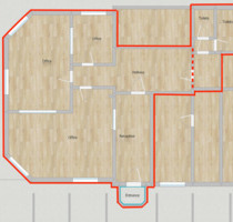 Gewerbefläche ca. 100 m² in Hanau-Lamboy + 12 Stellplätze