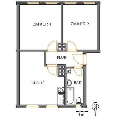 Foto - 2 Zimmer Etagenwohnung zur Miete in Wilhelmshaven