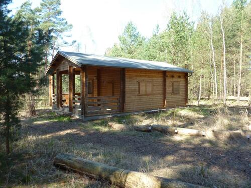 Foto - BLOCKBOHLENHAUS LAUBE DATSCHE GRUNDSTÜCK GARTEN BORKWALDE POTSDAM