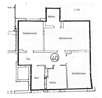 Foto - Helle 3-Zimmer-Eigentumswohnung mit Balkon und Einbauküche