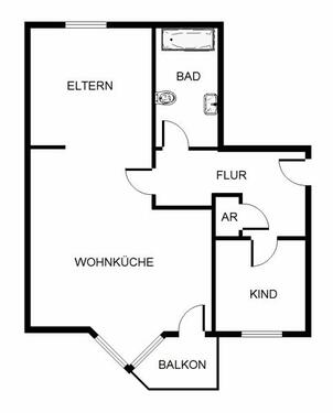 Foto - 1 Zimmer Etagenwohnung in Köln