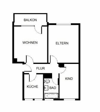 Foto - Etagenwohnung in Bochum zur Miete