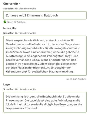 Foto - 2ZimmerOffener Ess-und Wohnbereich Einbauküche Badewanne+Dusch