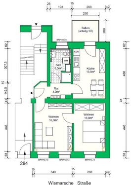 Foto - 2 Zimmer Erdgeschoßwohnung in Schwerin