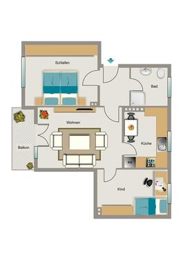 Foto - 3.5 Zimmer Etagenwohnung in Essen