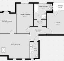 Große 3-Zimmer-Wohnung mit Balkon - Erstbezug nach Sanierung - 103m² - ab sofort - Döbeln