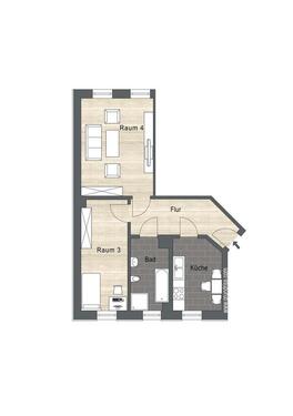 Foto - 2 Zimmer Etagenwohnung zur Miete in Leipzig