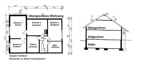 Foto - Schöne 4-Zimmer-Wohnung (110,48 m²) im 2-Familienhaus in KKR