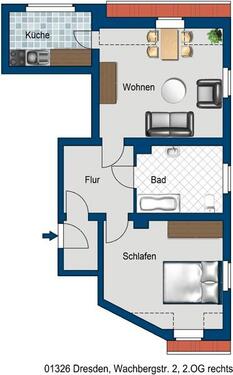 Foto - Etagenwohnung zur Miete in Dresden