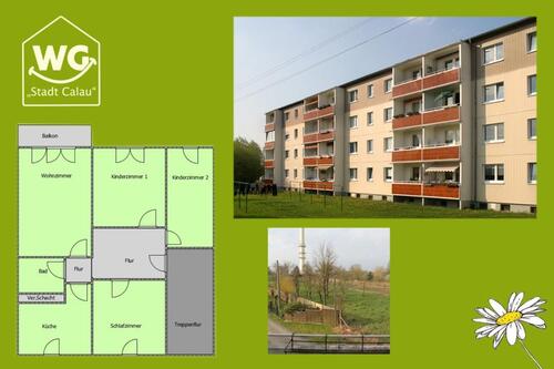 Foto - 4 Zimmer Balkon+ Einbauküche - 450,00&nbsp;EUR Kaltmiete, ca.&nbsp; 76,00&nbsp;m&sup2;