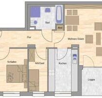 Schöne neuwertige 2,5 Raum-Wohnung mit Loggia, Bezug ab 01.08.2026 - Jena