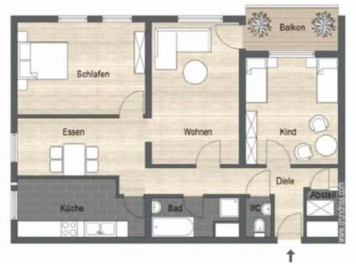 Foto - 4-Zimmer Wohnung in CR Altenmünster