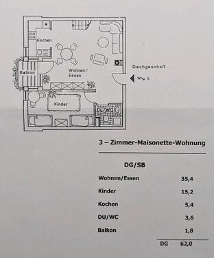 Foto - 3-Zimmer Maisonette-Wohnung Haarth