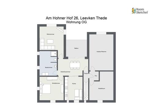 Foto - Etagenwohnung in Hohn zur Miete