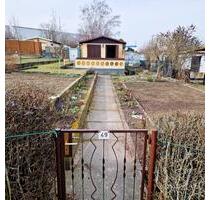 Kleingarten oberhalb Schwimmhalle Riesa Laube Gewächshaus - Stauchitz