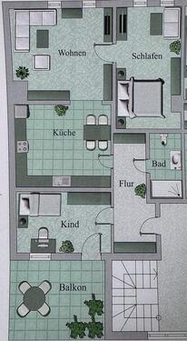 Foto - 3 Zimmer Wohnung mit Stellplatz im Zentrum von Bad Frankenhausen