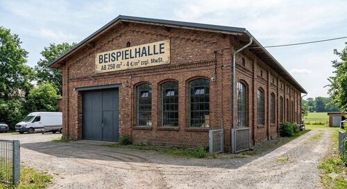 Foto - Große Halle über 700m² aufteilbar ca. 200m² Bereiche,Stellplätze