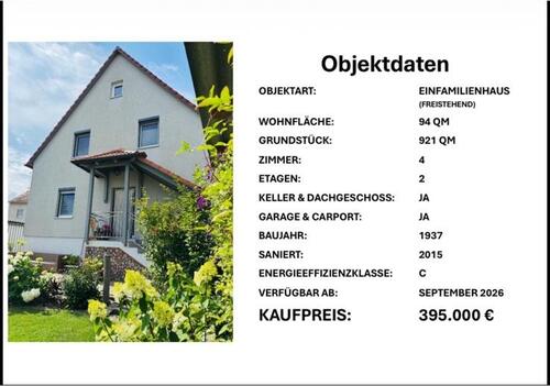 Foto - 5 Zimmer Einfamilienhaus zum Kaufen in Oberdachstetten