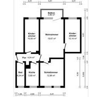 Frisch renovierte 4-Raumwohnung, neue EBK, Stellplatz, Balkon - Kamenz