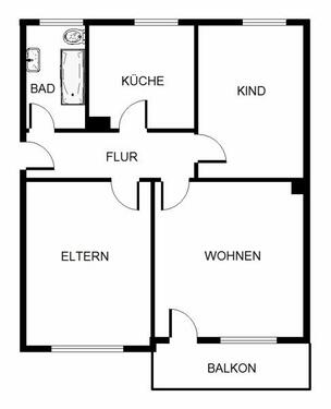 Foto - 3 Zimmer Erdgeschoßwohnung zur Miete in Essen