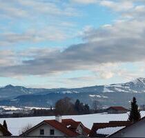 2-Zimmer Wohnung Allgäu, Balkon mit Bergblick, KfW 40 - Buchenberg
