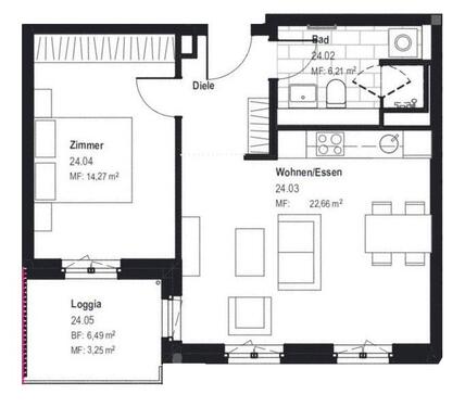 Foto - 2 Zimmer Etagenwohnung zur Miete in Leipzig