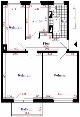 Foto - Etagenwohnung in Sternberg zur Miete