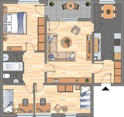 Foto - Etagenwohnung zur Miete in Wolfsburg