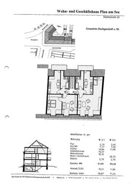 Foto - 2-Raumwohnung in der Innenstadt von Plau am See