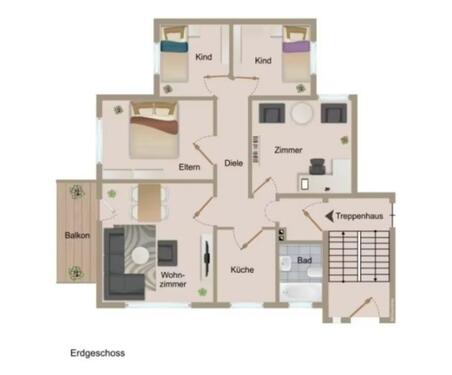 Foto - 5 Zimmer Erdgeschoßwohnung zur Miete in Nienburg (Weser)