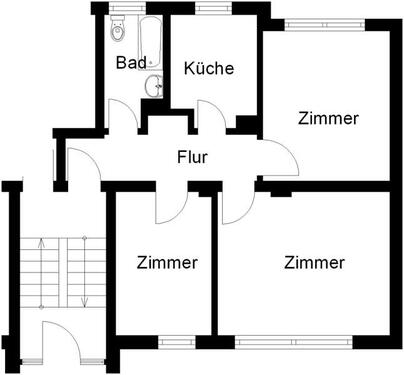 Foto - Etagenwohnung zur Miete in Osnabrück