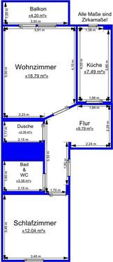 Foto - 2 Zimmer Etagenwohnung zur Miete in Gera