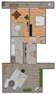 Foto - Etagenwohnung zur Miete in Hamm am Rhein