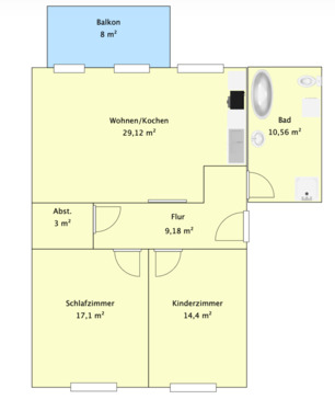 Foto - Etagenwohnung zur Miete in Neuzelle