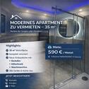 Foto - Apartment zu vermieten - 590,00&nbsp;EUR Kaltmiete, ca.&nbsp; 35,00&nbsp;m&sup2;